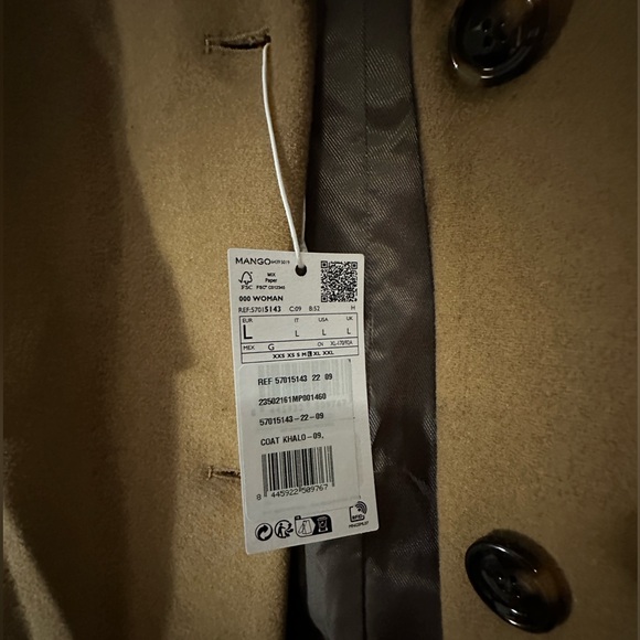 Mango Women’s Lapelled Straight-Cut Coat - Picture 3 of 9
